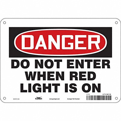 Safety Sign 7 inx10 in Polyethylene