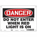 Safety Sign 7 inx10 in Polyethylene