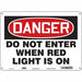 Safety Sign 10 inx14 in Polyethylene