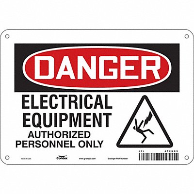 Safety Sign 7 in x 10 in Polyethylene