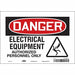 Safety Sign 7 inx10 in Vinyl