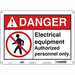 Safety Sign 10 in x 14 in Polyethylene