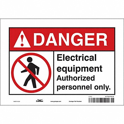 Safety Sign 7 inx10 in Vinyl