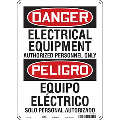Safety Sign 14 inx10 in Polyethylene