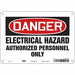 J6925 Safety Sign 7 inx10 in Polyethylene