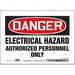 J6925 Safety Sign 5 inx7 in Vinyl