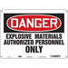 Safety Sign 10 inx14 in Aluminum