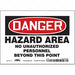 Safety Sign 5 in x 7 in Vinyl