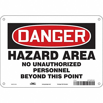 Safety Sign 7 in x 10 in Vinyl