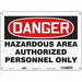 Safety Sign 10 in x 14 in Aluminum