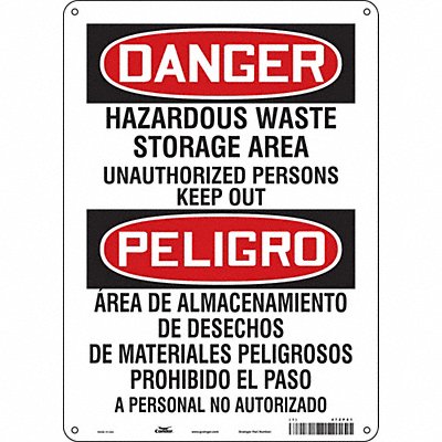 Safety Sign 14 inx10 in Aluminum