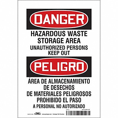 Safety Sign 10 in x 7 in Vinyl