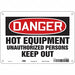 Safety Sign 7 in x 10 in Aluminum