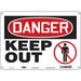 Safety Sign 10 inx14 in Aluminum