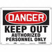 Safety Sign 10 inx14 in Polyethylene