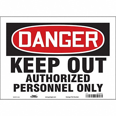 Safety Sign 10 inx14 in Vinyl