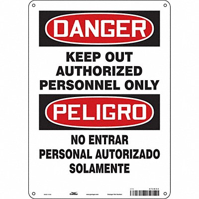 Safety Sign 14 inx10 in Aluminum