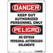 Safety Sign 14 inx10 in Aluminum