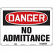 Safety Sign 10 in x 14 in Aluminum