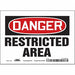 Safety Sign 5 in x 7 in Vinyl