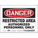 Safety Sign 5 inx7 in Vinyl