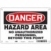 Safety Sign 7 in x 10 in Polyethylene