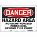 Safety Sign 10 in x 14 in Polyethylene