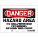 Safety Sign 7 in x 10 in Vinyl