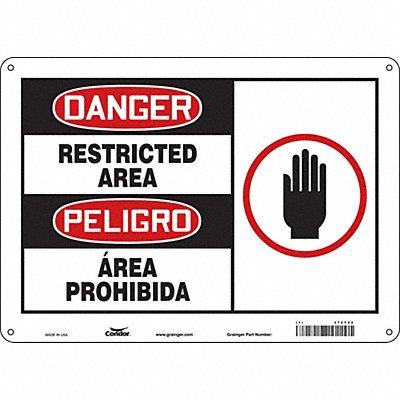 Safety Sign 10 inx14 in Aluminum