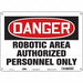 Safety Sign 10 in x 14 in Aluminum