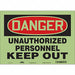 Safety Sign 10 in x 14 in Glow Vinyl