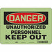 Safety Sign 7 in x 10 in Aluminum