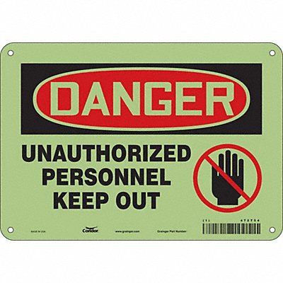 Safety Sign 7 in x 10 in Polyethylene