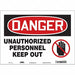 Safety Sign 10 inx14 in Vinyl