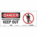 Safety Sign 7 in x 17 in Vinyl
