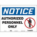 Safety Sign 10 inx14 in Vinyl