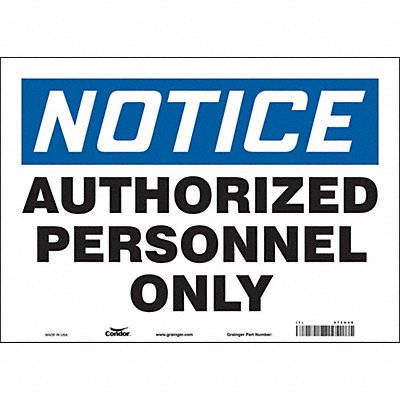 Safety Sign 10 inx14 in Vinyl