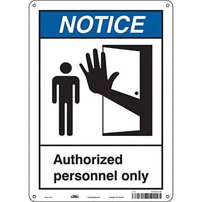 Safety Sign 14 inx10 in Aluminum