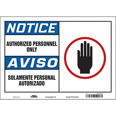 Safety Sign 10 inx14 in Vinyl