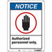 Safety Sign 14 in x 10 in Polyethylene