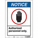 Safety Sign 14 inx10 in Vinyl