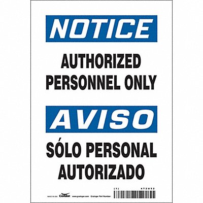 Safety Sign 10 in x 7 in Vinyl