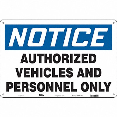Safety Sign 24 in x 36 in Polyethylene