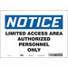 Safety Sign 7 inx10 in Vinyl
