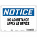 Safety Sign 7 in x 10 in Aluminum