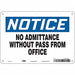 Safety Sign 7 in x 10 in Polyethylene
