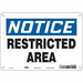Safety Sign 7 in x 10 in Aluminum