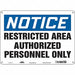 Safety Sign 10 inx14 in Aluminum