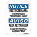 Safety Sign 14 inx10 in Polyethylene
