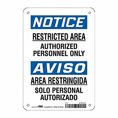 Safety Sign 10 inx7 in Vinyl